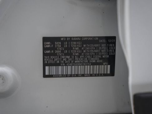 Used 2022 Subaru Outback Wilderness w/ Wilderness Package image 50