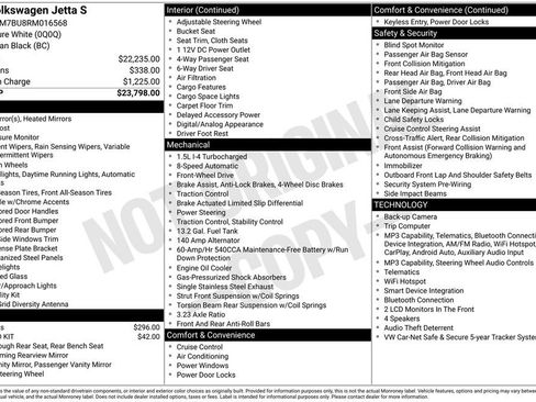 Certified 2024 Volkswagen Jetta S FWD image 46