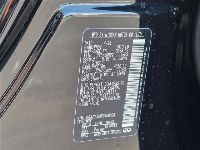 New 2027 INFINITI QX80 Sensory w/ Sport Exterior Package AWD/4WD image 18