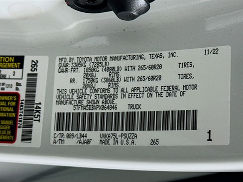 Used 2023 Toyota Tundra 1794 Edition AWD/4WD image 12