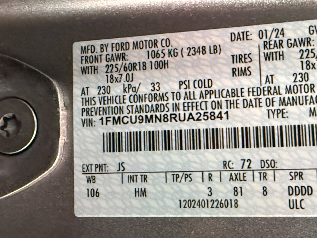 Used 2024 Ford Escape ST-Line AWD/4WD image 54