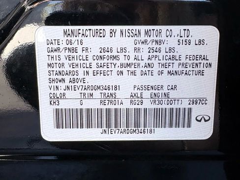 Used 2016 INFINITI Q50 3.0t Premium w/ Driver Assistance Package image 30