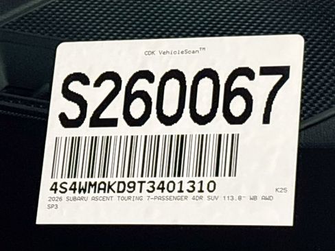 New 2026 Subaru Ascent Touring image 27