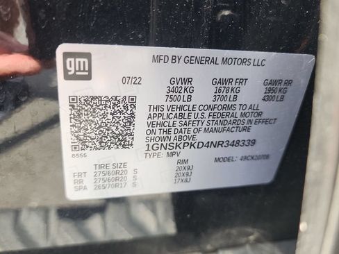 Certified 2022 Chevrolet Tahoe Z71 w/ Luxury Package AWD/4WD image 34