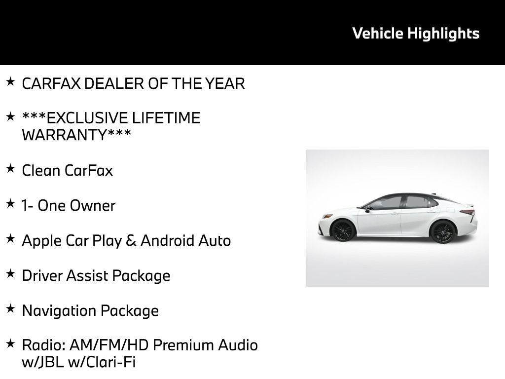 Used 2022 Toyota Camry XSE w/ Navigation Package FWD image 5