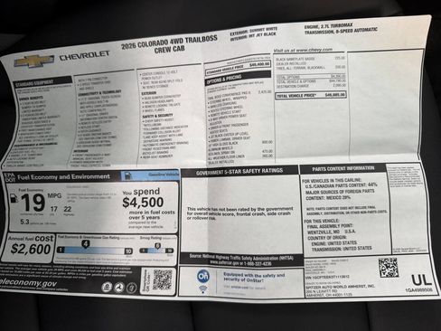 Used 2026 Chevrolet Colorado Trail Boss image 21