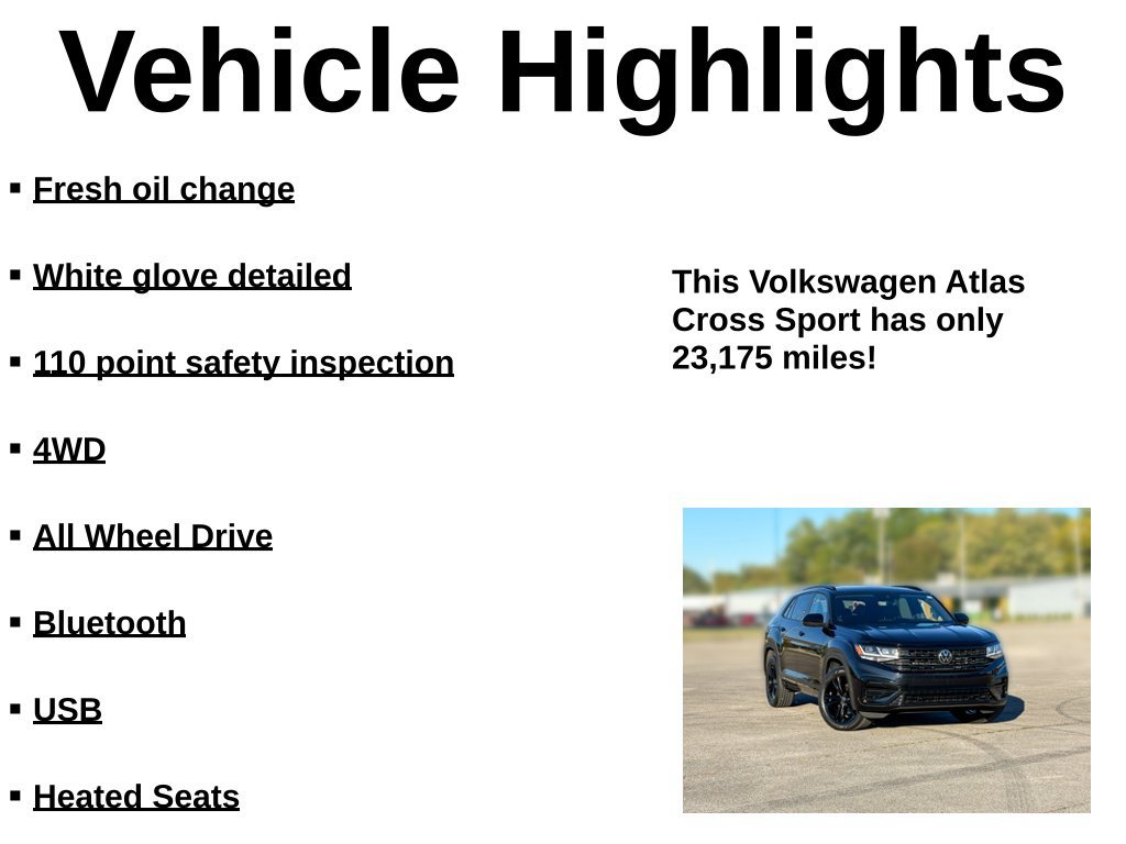 Used 2023 Volkswagen Atlas Cross Sport SEL R-Line AWD/4WD image 30