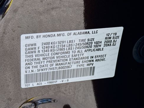 Used 2020 Honda Passport EX-L image 38