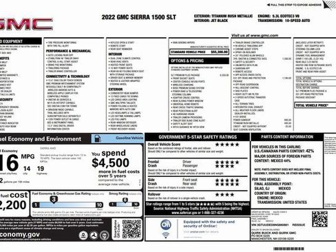 Used 2022 GMC Sierra 1500 SLT w/ SLT Premium Plus Package image 29