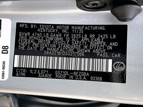 New 2025 Lexus ES 350 w/ Premium Package image 16