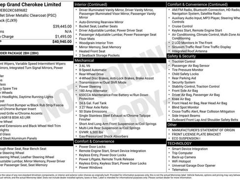 Used 2019 Jeep Grand Cherokee Limited image 15