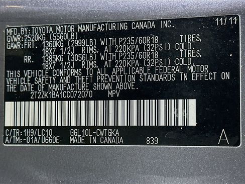 Used 2012 Lexus RX 350 2WD w/ Premium Pkg image 12