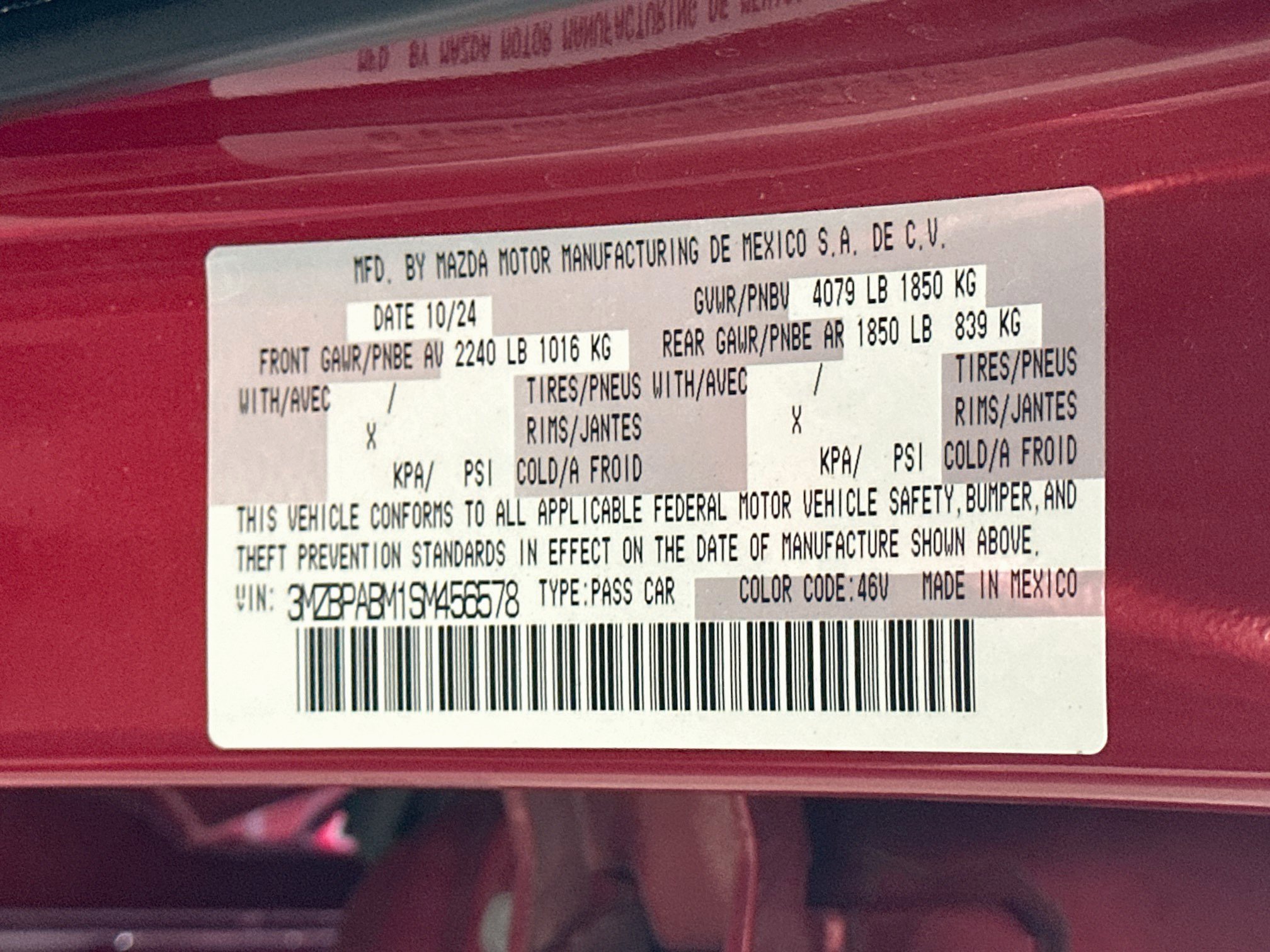 Used 2025 MAZDA MAZDA3 s FWD image 12