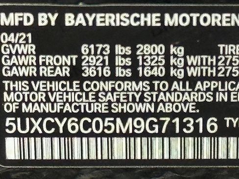 Used 2021 BMW X6 xDrive40i AWD/4WD image 50
