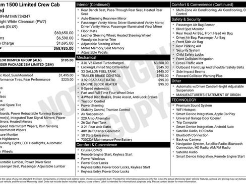 Used 2021 RAM 1500 Limited w/ Body Color Bumper Group AWD/4WD image 4