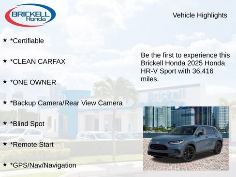 Used 2025 Honda HR-V Sport image 8