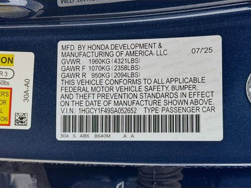 Used 2025 Honda Accord SE image 32