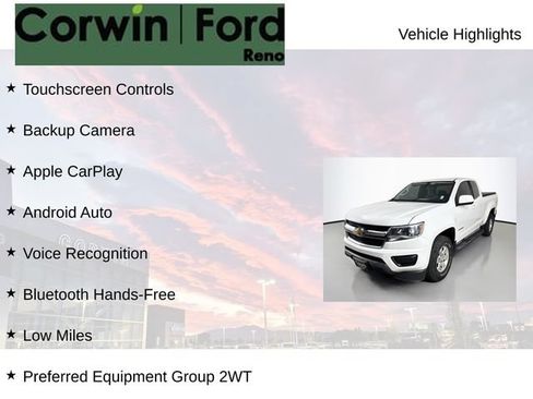 Used 2019 Chevrolet Colorado W/T w/ WT Convenience Package RWD image 8