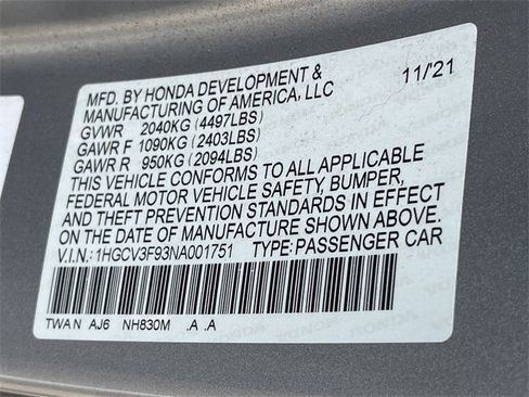 Certified 2022 Honda Accord Touring image 30