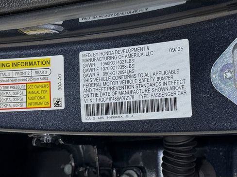 New 2025 Honda Accord SE image 33