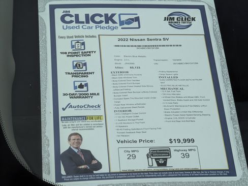 Used 2022 Nissan Sentra SV image 13