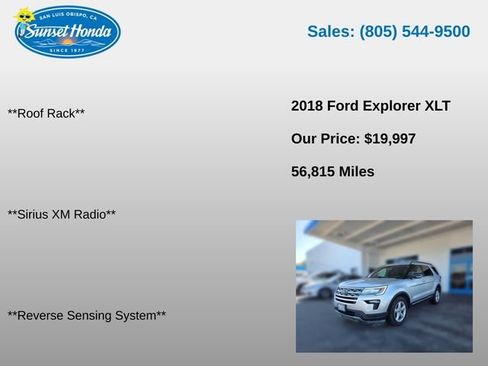 Used 2018 Ford Explorer XLT w/ Equipment Group 201A FWD image 7