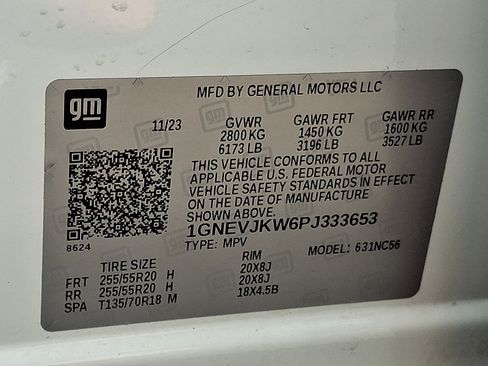 Used 2023 Chevrolet Traverse RS w/ LPO, Floor Liner Package AWD/4WD image 27