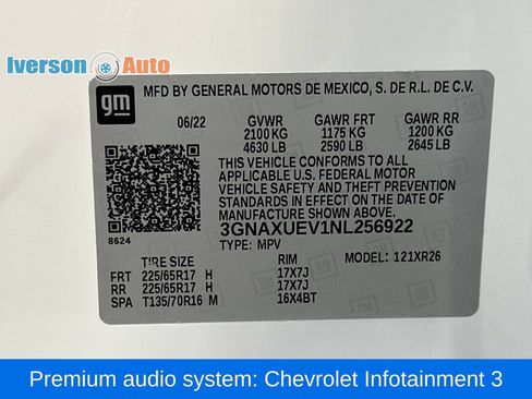Used 2022 Chevrolet Equinox LT AWD/4WD image 14