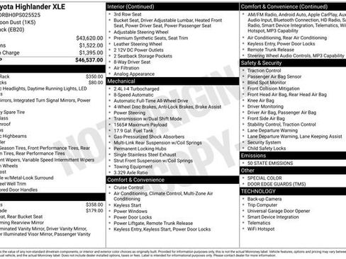 Used 2023 Toyota Highlander XLE image 5