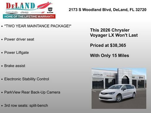 New 2026 Chrysler Voyager LX image 6
