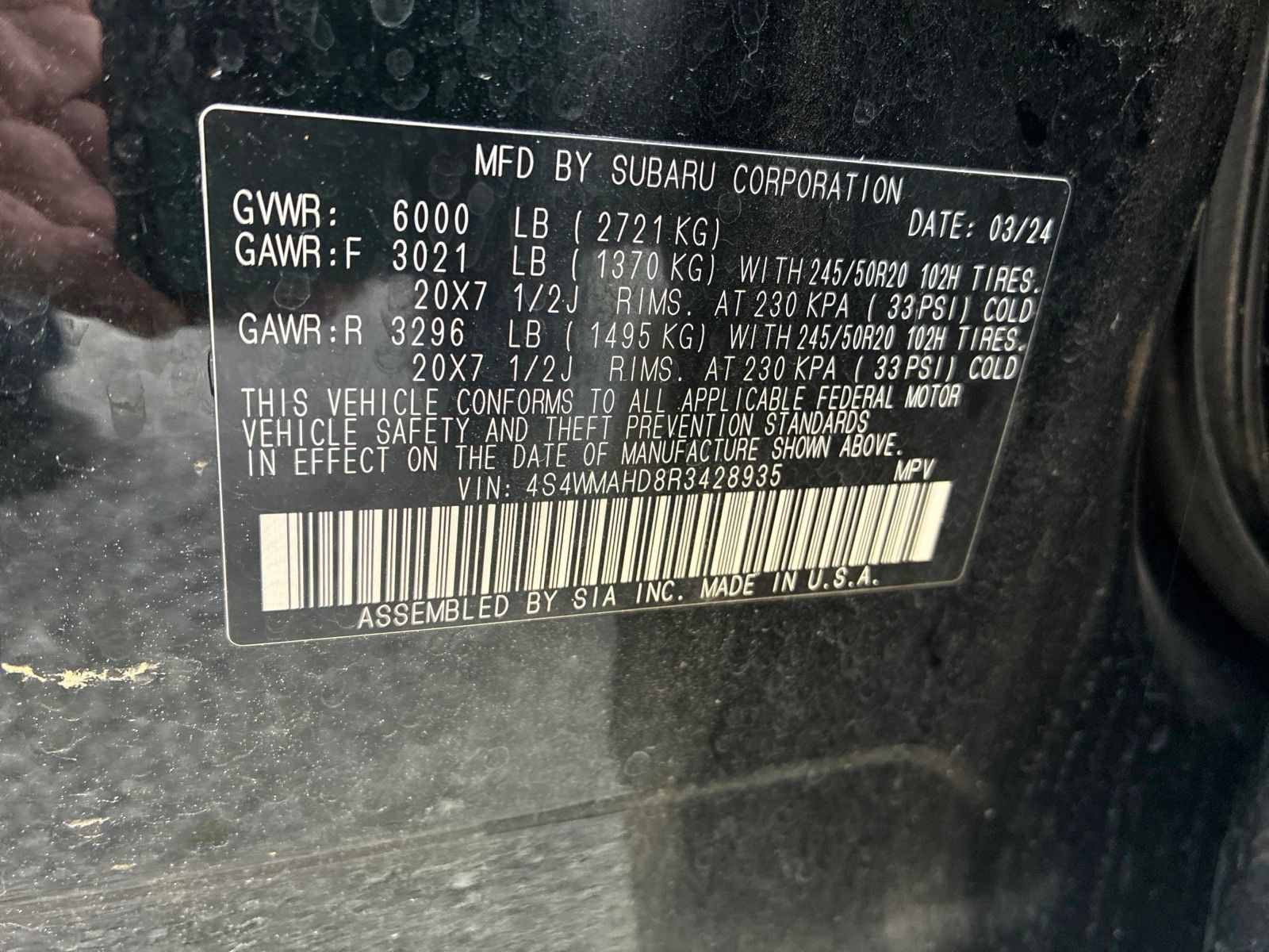 Used 2024 Subaru Ascent Onyx Edition AWD/4WD image 20