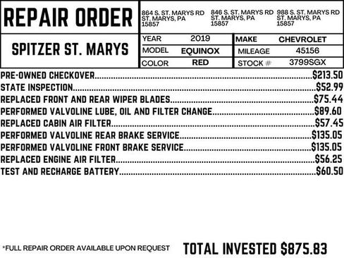 Used 2019 Chevrolet Equinox LT w/ Sun & Navigation Package image 2