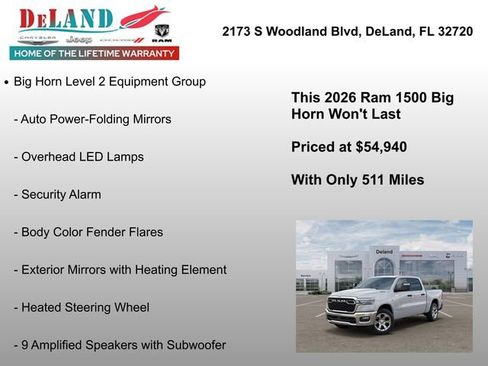 New 2026 RAM 1500 Big Horn AWD/4WD image 25