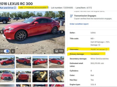 Used 2016 Lexus RC 300 AWD image 41