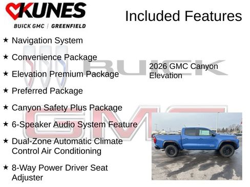 New 2026 GMC Canyon Elevation w/ Convenience Package image 3