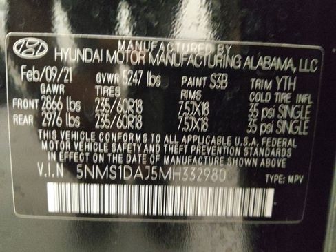Used 2021 Hyundai Santa Fe SE image 33