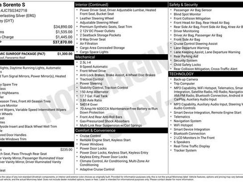 Certified 2025 Kia Sorento S w/ Panoramic Sunroof Package FWD image 46