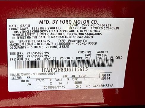 Used 2018 Ford Taurus SEL w/ Equipment Group 201A AWD/4WD image 30