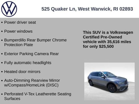 Certified 2023 Volkswagen Tiguan SE w/ Panoramic Sunroof Package AWD/4WD image 13