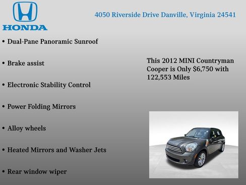 Used 2012 MINI Cooper Countryman FWD image 12