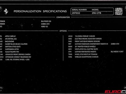 Used 2023 Ferrari 296 GTB RWD image 11