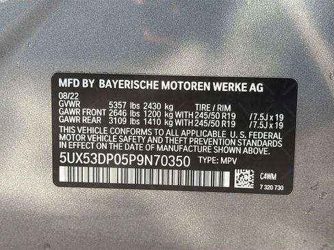 Used 2023 BMW X3 xDrive30i w/ Premium Package image 45