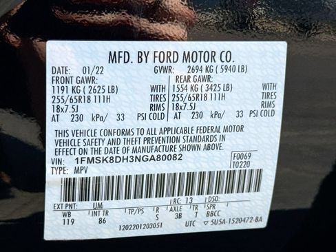 Used 2022 Ford Explorer XLT AWD/4WD image 31