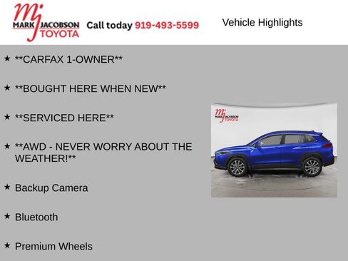 Used 2023 Toyota Corolla Cross XLE w/ Convenience Package AWD/4WD image 7