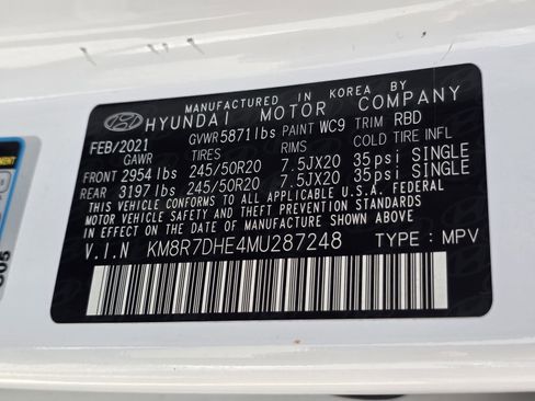 Used 2021 Hyundai Palisade Calligraphy image 33