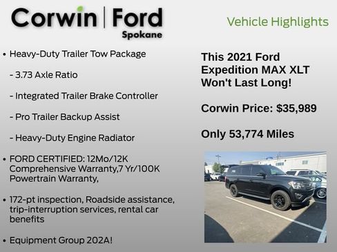 Used 2021 Ford Expedition Max XLT AWD/4WD image 6