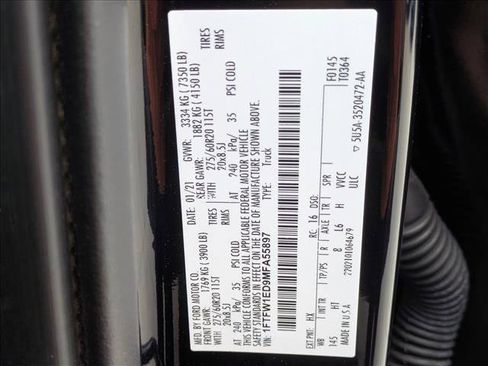 Used 2021 Ford F150 Lariat w/ Equipment Group 502A High AWD/4WD image 16