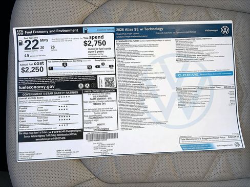 New 2026 Volkswagen Atlas SE AWD/4WD image 22