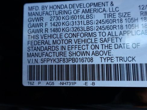 Certified 2023 Honda Ridgeline Black Edition image 34