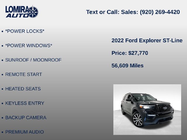 Used 2022 Ford Explorer ST-Line w/ Class IV Trailer Tow Package AWD/4WD image 14